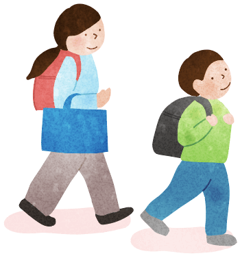 小学校に通う子どもたち
